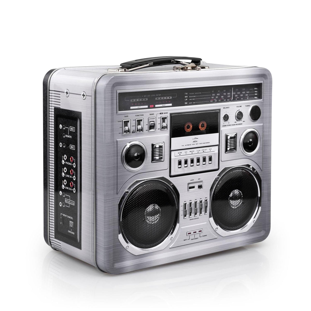 80s Boombox Radio Retro Metal Lunchbox