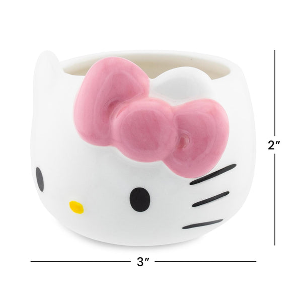 Sanrio Hello Kitty Pink Bow Sculpted Ceramic Mini Mug