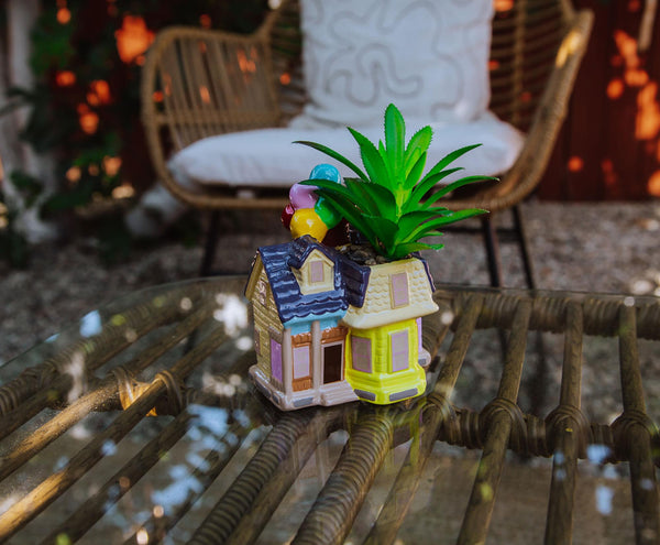 Disney and Pixar Up House 5-Inch Ceramic Mini Planter with Artificial Succulent