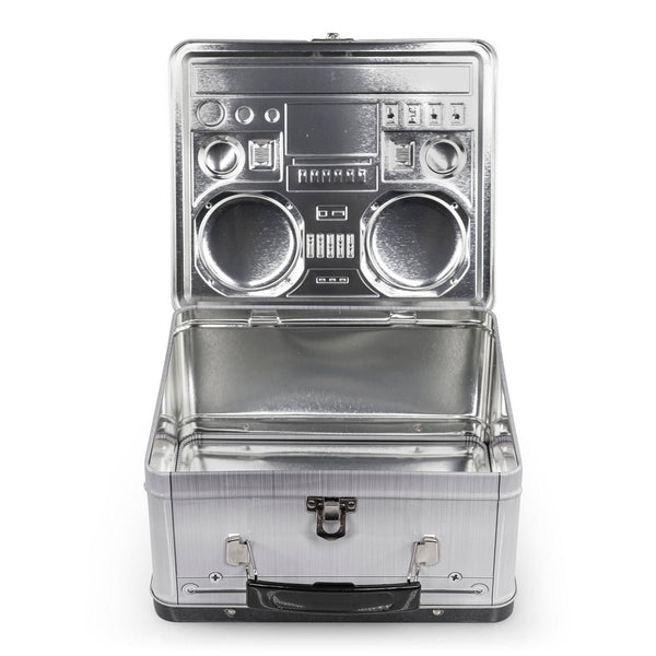 80's Boombox Radio Lunchbox Tin Tote