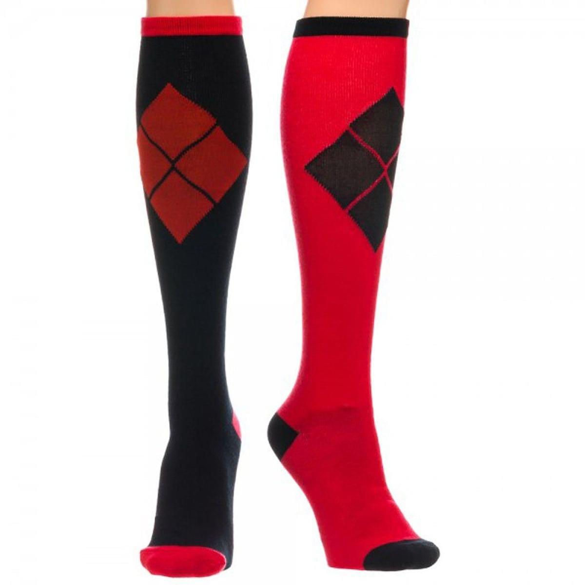 DC Comics Harley Quinn Knee High Socks