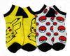 Pokemon Pokeball Pikachu Ankle Socks 2-Pack