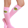 Mighty Morphin Power Rangers Crew Socks Pink