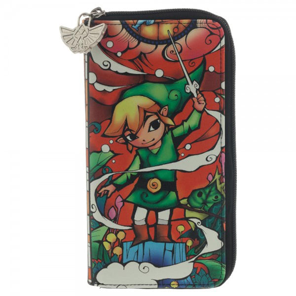 The Legend of Zelda Animated Link Zip Around Clutch Wallet