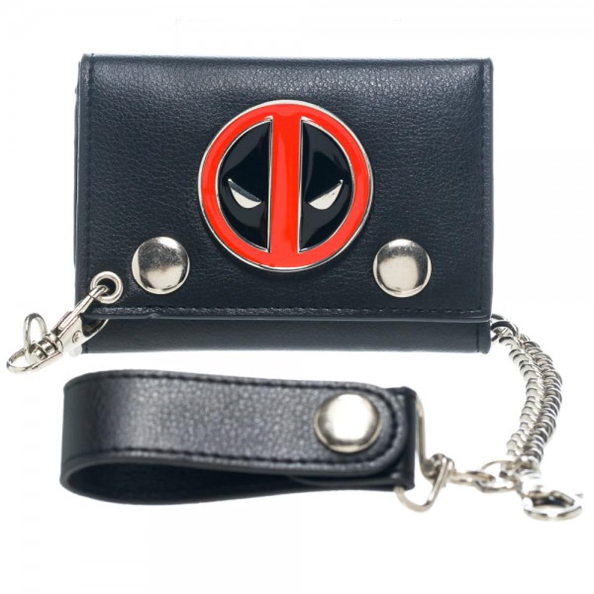 Marvel Deadpool Metal Badge Chain Wallet