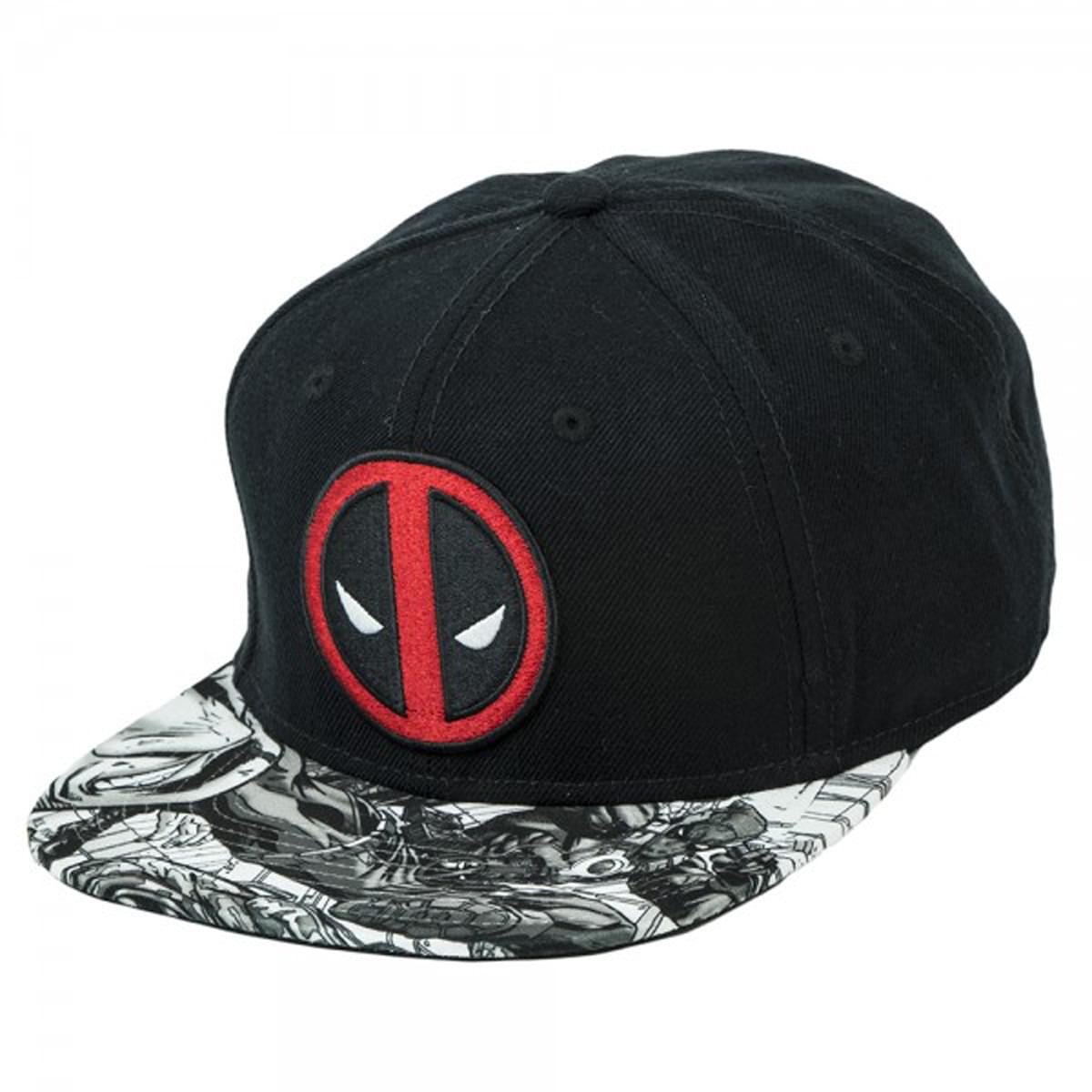Marvel Deadpool Logo Sublimated Bill Snapback Hat