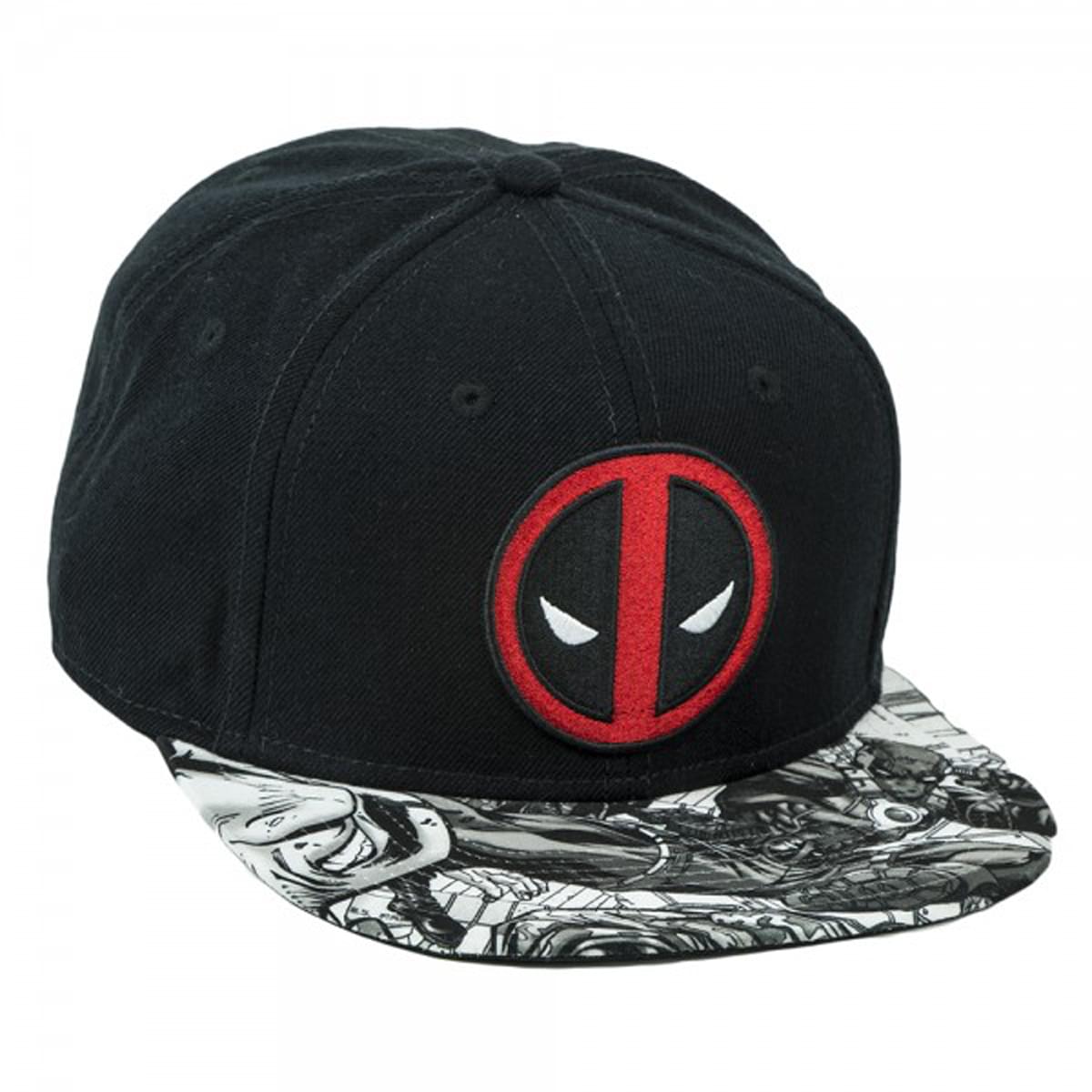 Marvel Deadpool Logo Sublimated Bill Snapback Hat