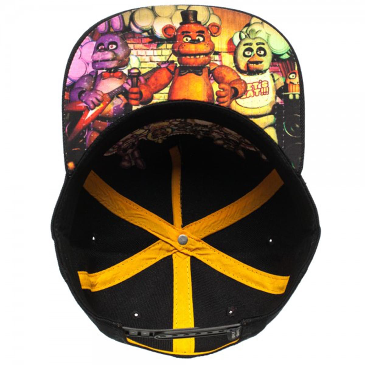 Five Nights At Freddy's Black Snapback Hat