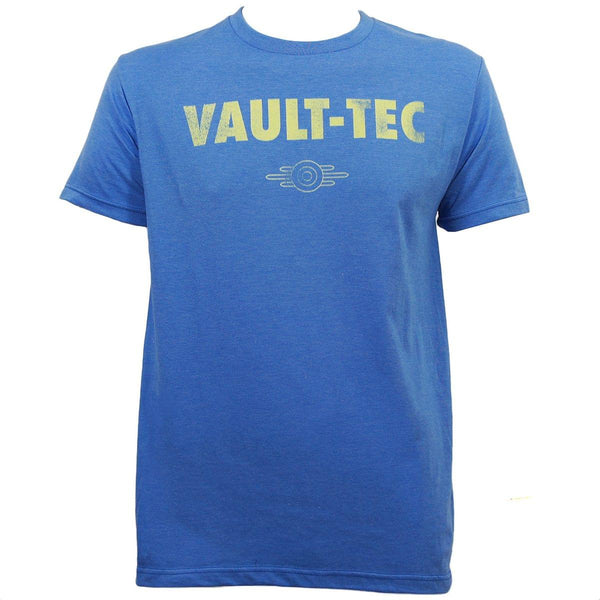 Fallout Vault Tec Men's Blue Heather T-Shirt Small