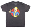 Fallout Vault Boy Men's Charcoal Heather T-Shirt Large