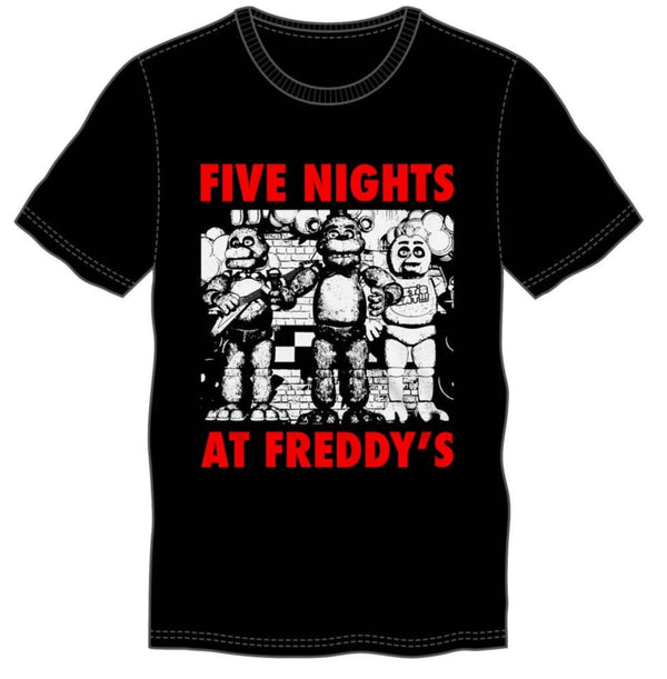 Five Nights at Freddys "Freddy" Black Men's T-Shirt X-Large