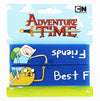 Adventure Time Jake & Finn "Best Friends" Blue Rubber Bracelet 2-Pack