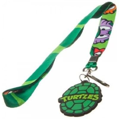 TMNT Teenage Mutant Ninja Turtles Faces Lanyard With Charm & ID Card Holder