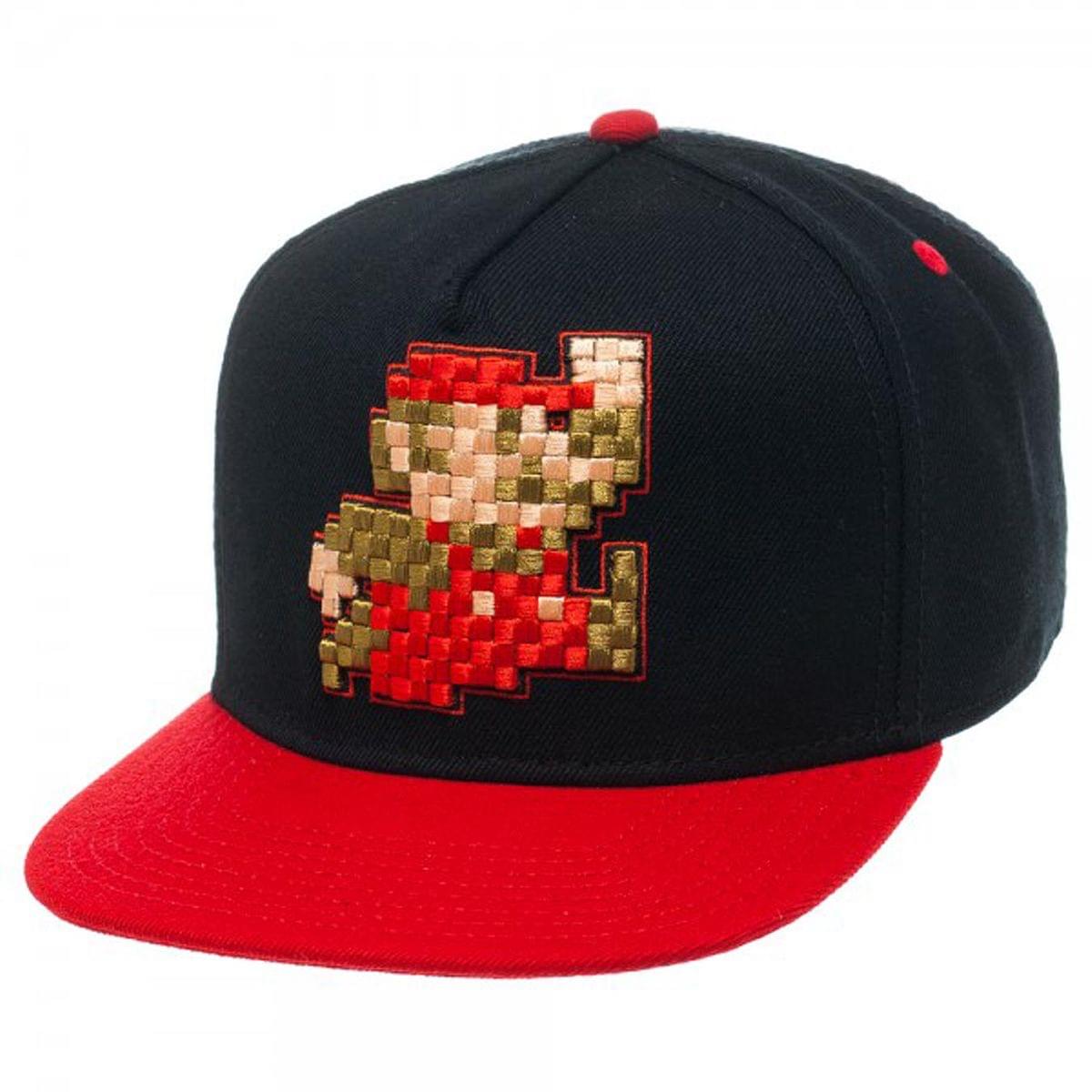 Mario Black Snapback Hat