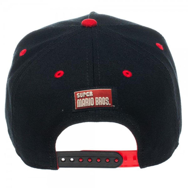 Mario Black Snapback Hat