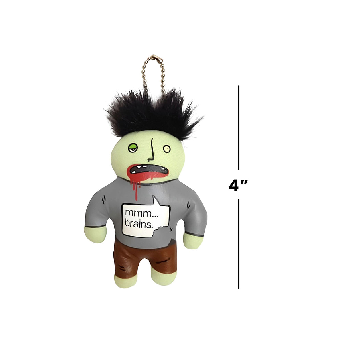 Zombie Plush Keychain