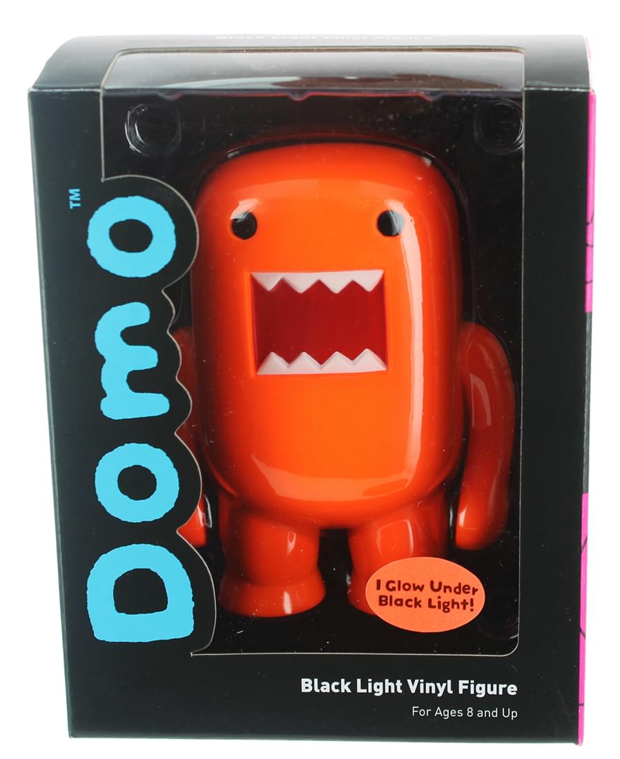 Domo Black Light Orange 4" Vinyl Figure