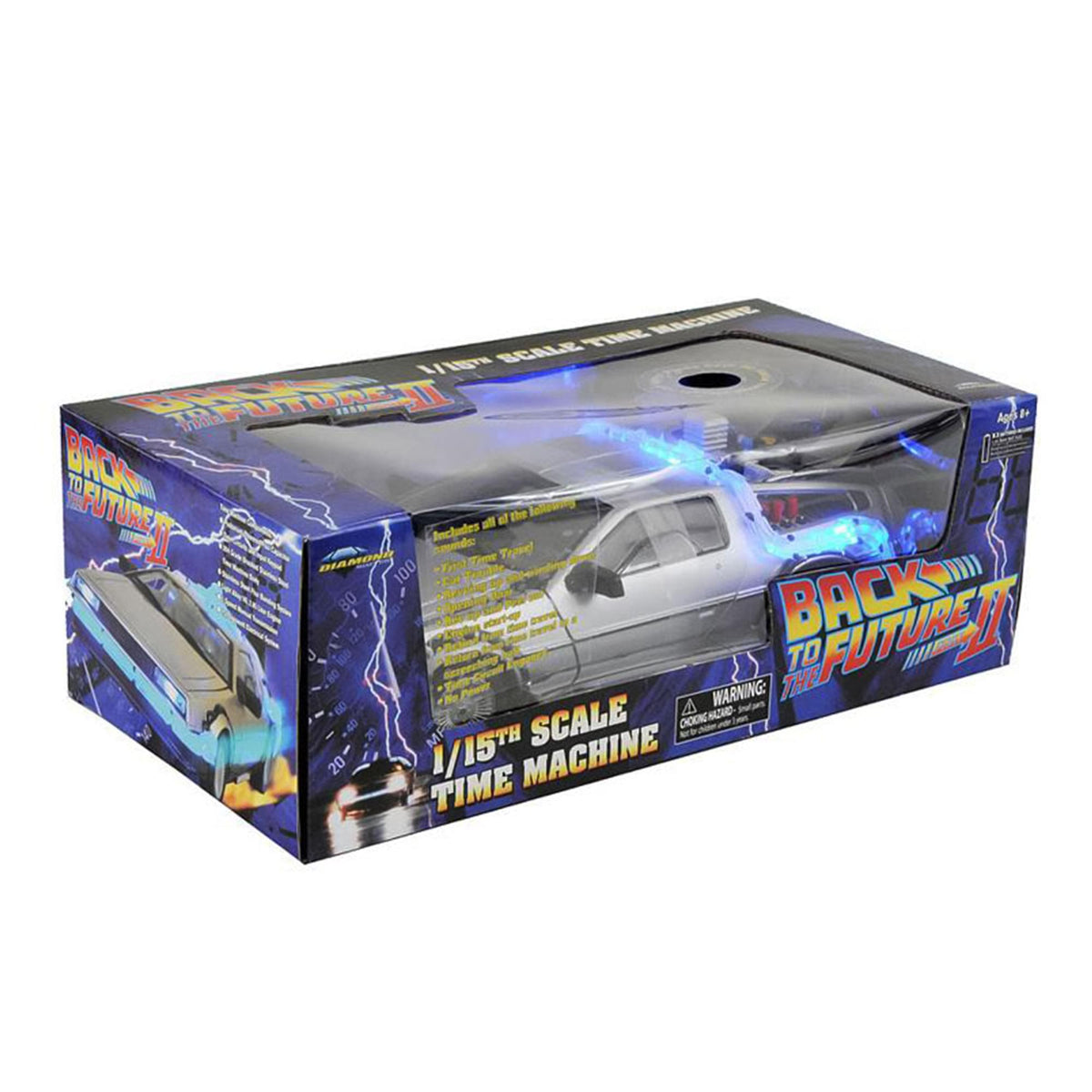 Back To The Future 2 1/15th Scale DeLorean Time Machine w/ Lights & Sounds