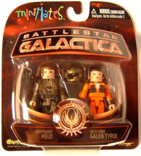 Battlestar Galactica Series 3 Minimates Lt. Helo & Galen Tyrol