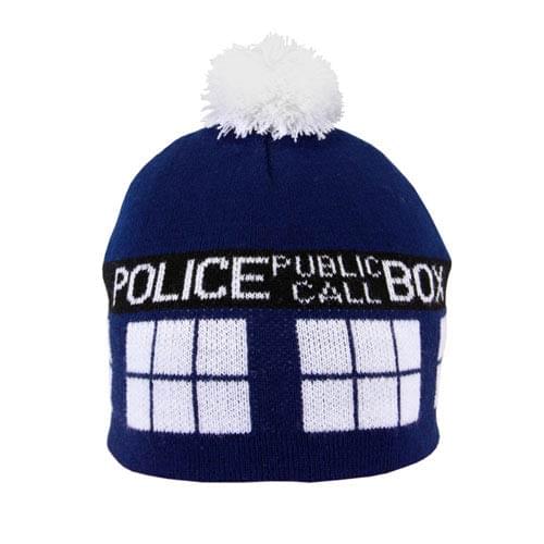 Doctor Who Tardis Pom Style Beanie