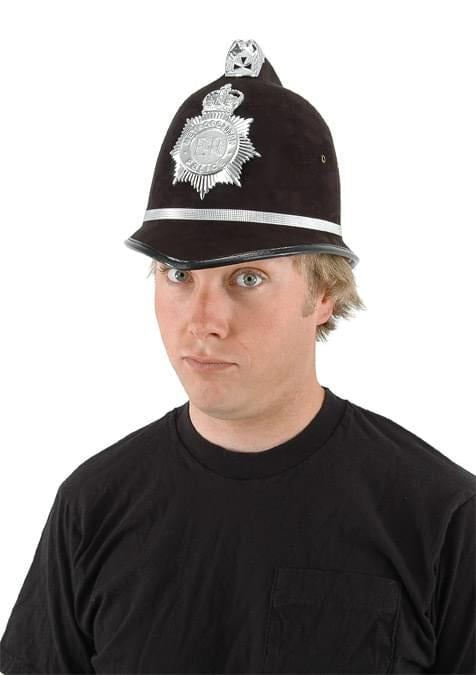British Bobby Police Officer Costume Helmet Hat Unisize