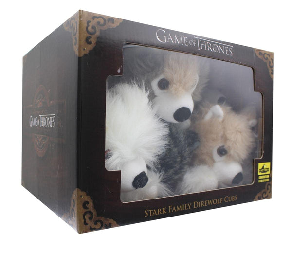 Game of Thrones Exclusive 6-Inch Plush Direwolf Prone Cub 6-Pack