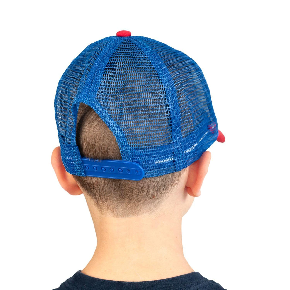 Stranger Things Mesh Red White & Blue Vintage Mesh Trucker Cap