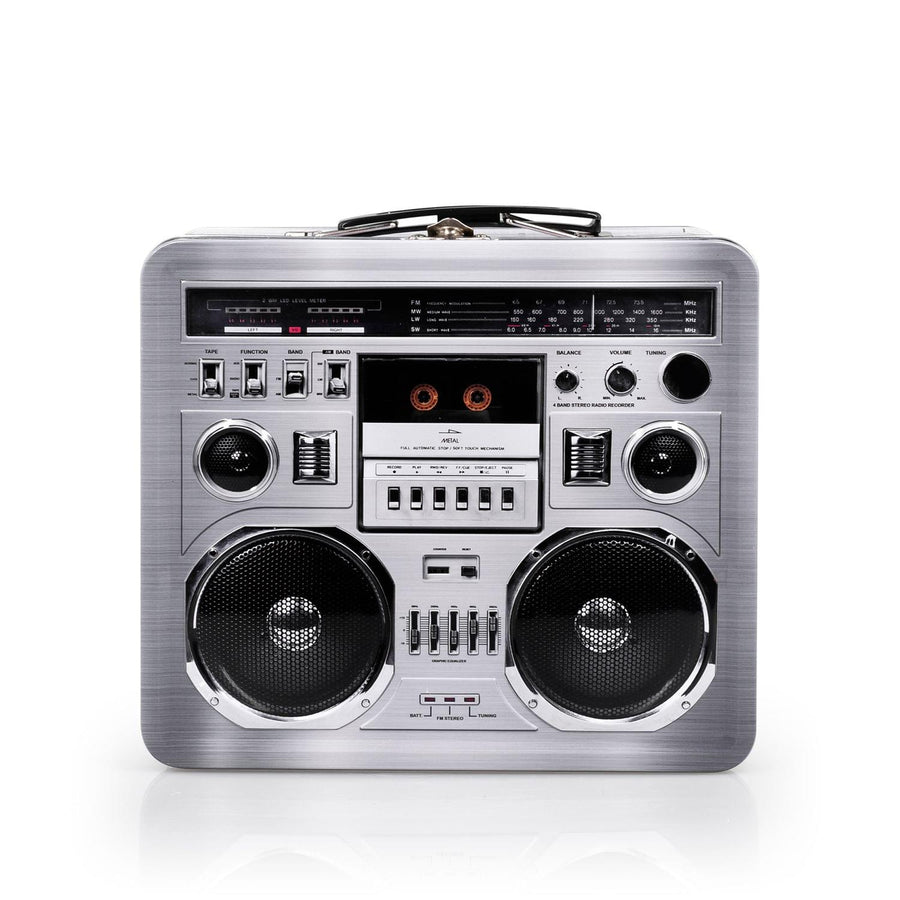 80s Boombox Radio Retro Metal Lunchbox