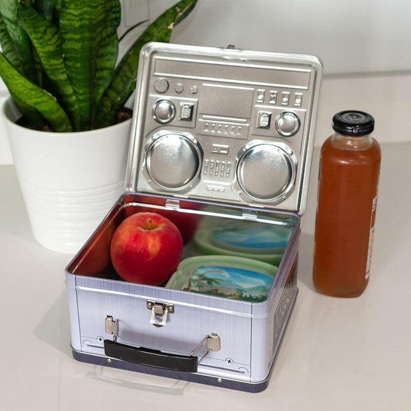 80s Boombox Radio Retro Metal Lunchbox