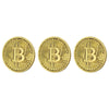 Bitcoin Gold Plated 3 Piece Replica Set – Collector’s Premium Quality Prop Money
