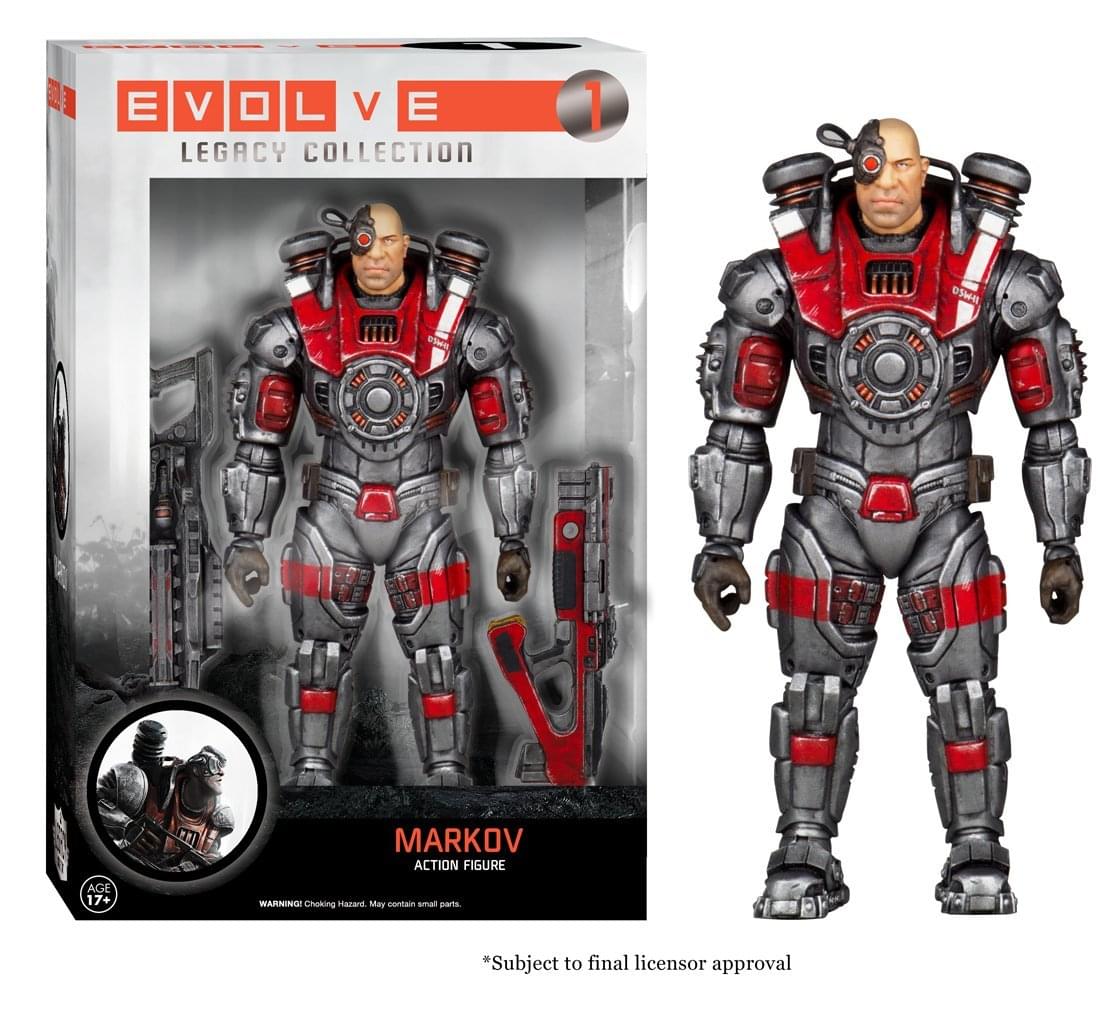 Evolve Funko 6" Legacy Action Figure Bundle: Goliath, Hank, Markov