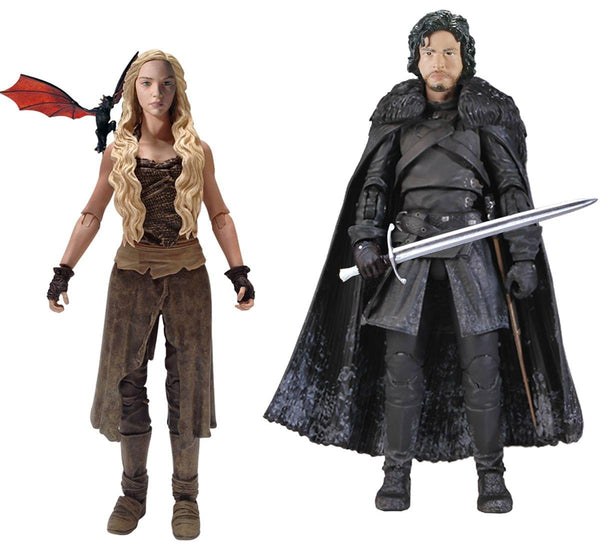 Game of Thrones Funko 6" Legacy Action Figure Bundle: Daenerys & Jon Snow