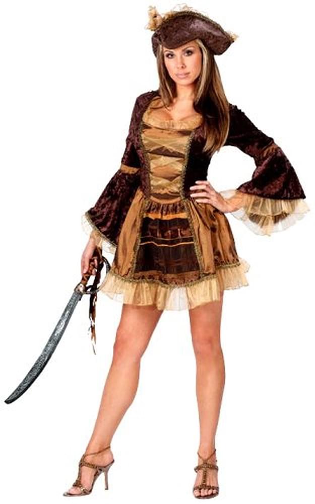 Sexy Victorian Pirate Adult Small/Medium Costume