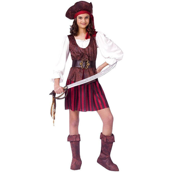 High Seas Female Buccaneer Pirate Child Costume Small