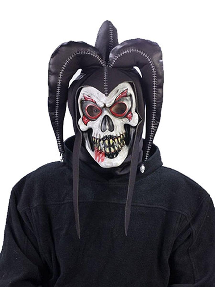 Twisted Jester Costume Mask Black/Red