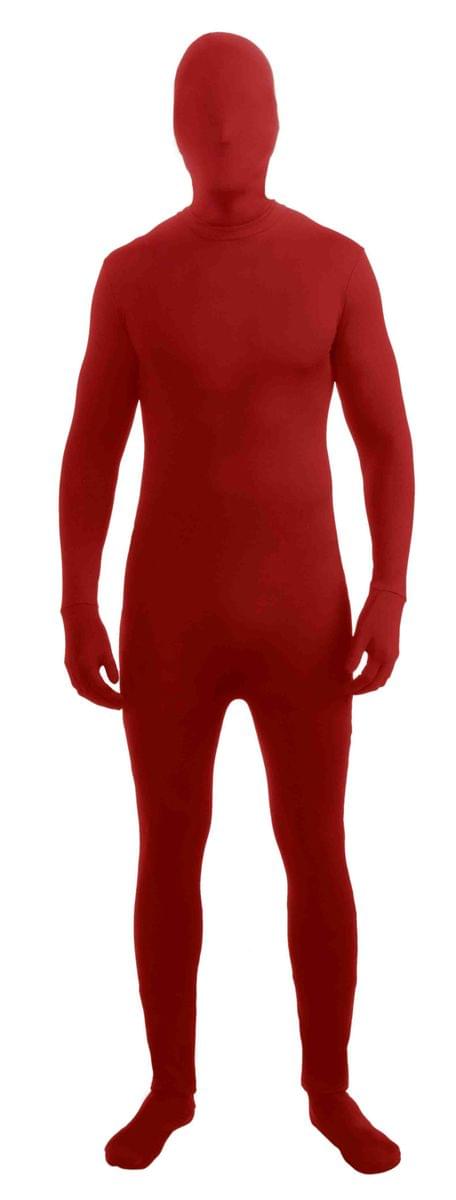 Disappearing Man Red Body Suit Adult Costume One Size Fits Most