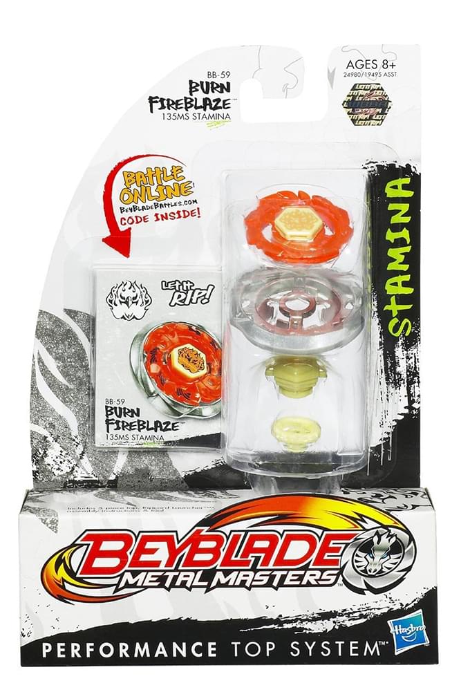 Beyblades Metal Masters Fusion Battle Top BB-59 Burn Fireblaze
