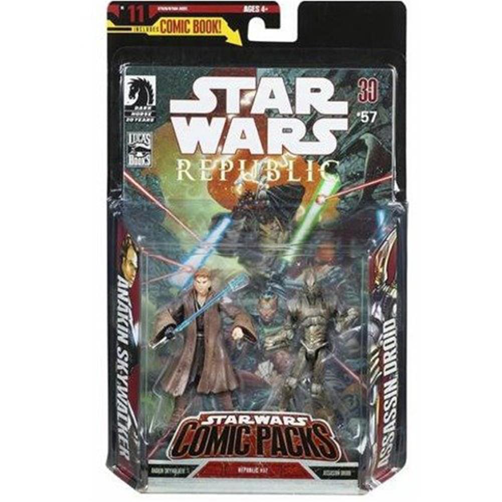 Star Wars Comic Pack Republic Anakin & Assassin Droid Figures