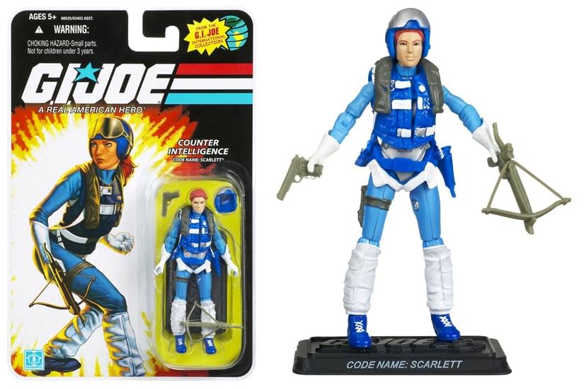 Gi Joe 3 3/4" Figure Wave 11 Counter Intelligence: Scarlett