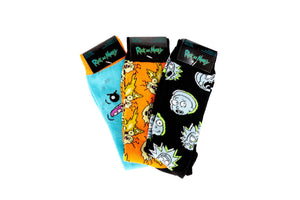 Rick and Morty Crew Socks 3-Pack