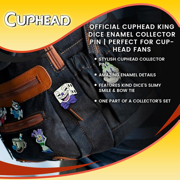 OFFICIAL Cuphead King Dice Enamel Collector Pin