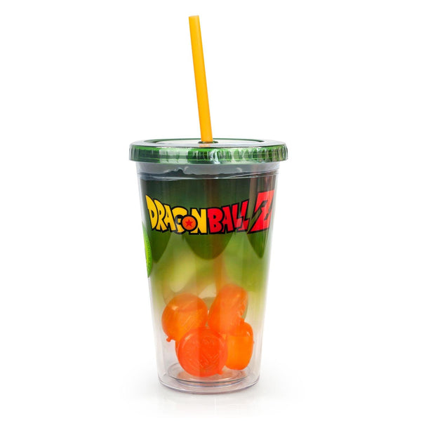 Dragon Ball Z Shenron Carnival Cup with Molded Ice Cubes and Straw