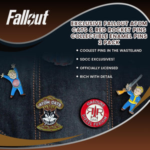Fallout Atom Cats & Red Rocket Pins