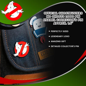 OFFICIAL Ghostbusters No Ghosts Logo Pin