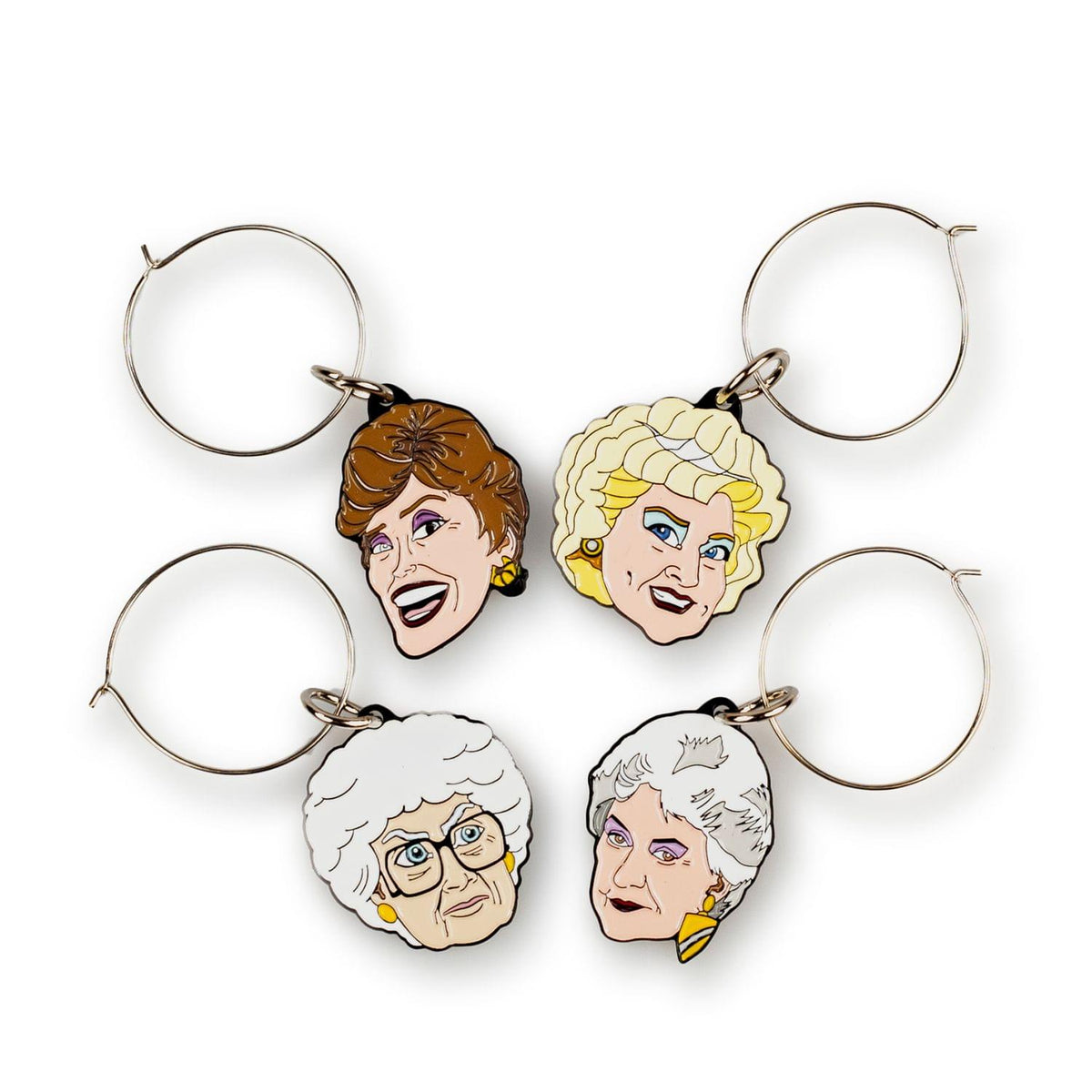 Golden Girls Wine Charms, Set of 4