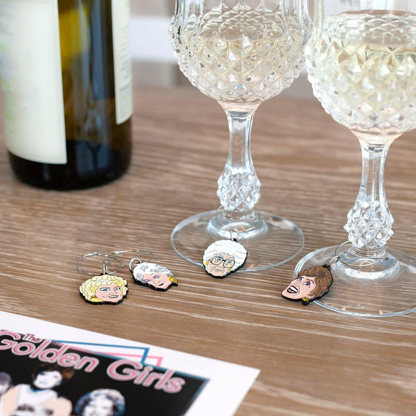 Golden Girls Wine Charms, Set of 4