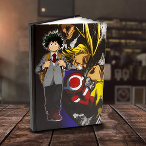 My Hero Academia Deku All Might Hardback Journal