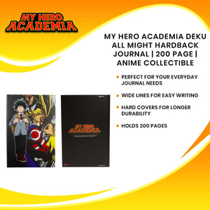 My Hero Academia Deku All Might Hardback Journal