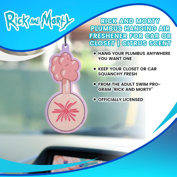 Rick and Morty Plumbus Hanging Air Freshener for Car or Closet
