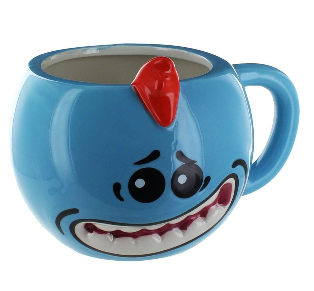 Rick and Morty Portal Pin, Mr. Meeseeks Molded Mug & Szechuan Dipping Sauce Shot Glass Bundle